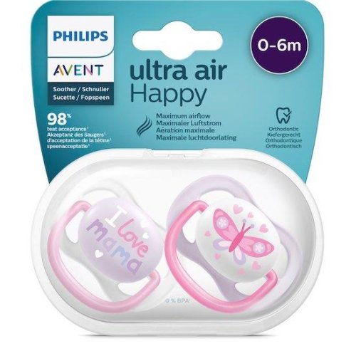 Chupete Philips Avent Ultra Air 0-6M x 2u. - Farmacia Pescetti Julieta