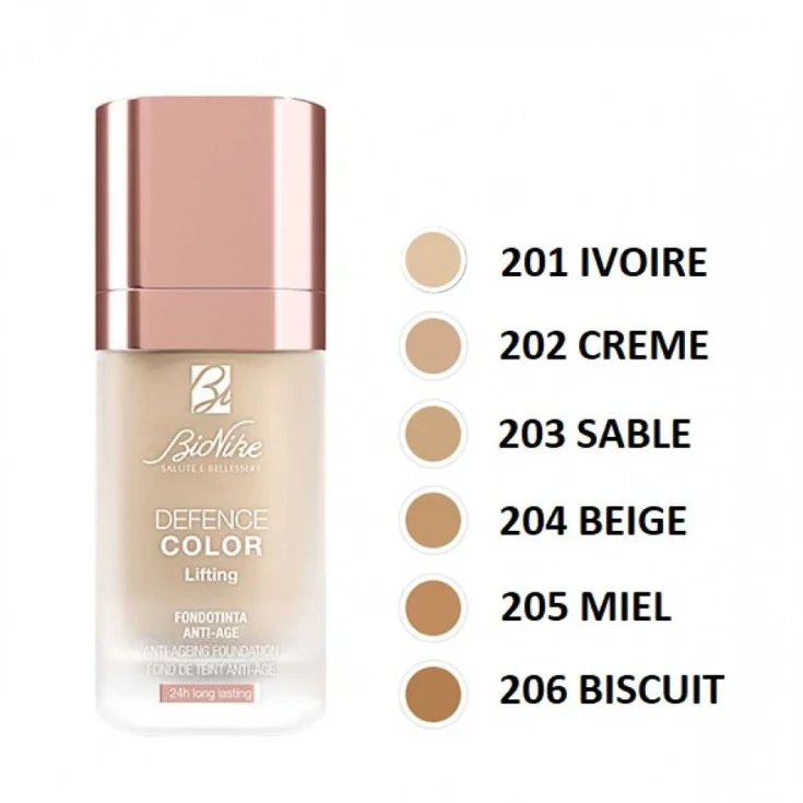 Anti-Age Lifting Defense Color BioNike Foundation 202 Creme 30ml