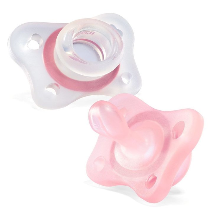 PhysioForma CHICCO 2-6M Pink Rubber 2 Soothers PROMO