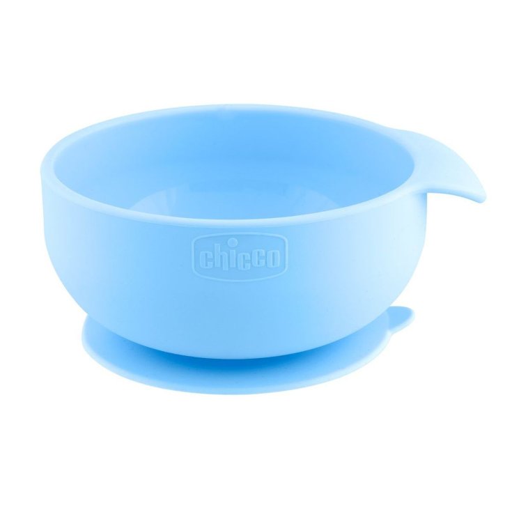 CHICCO Blue Silicone Bowl with Suction Cup