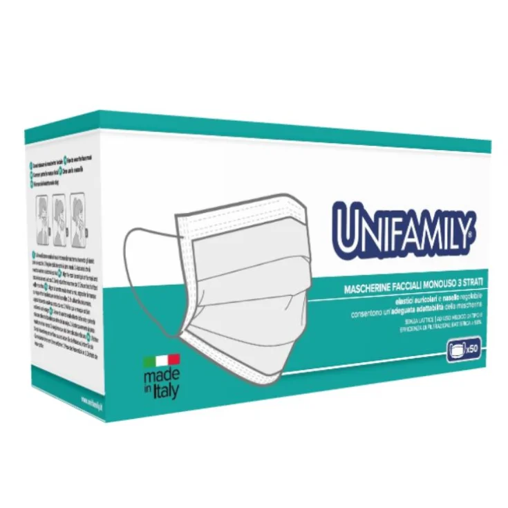 Mask Type II UNIFAMILY Red 50 Pieces
