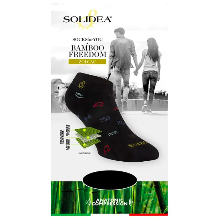 Socks For You Bamboo Freedom Zodiac Black Size L Solidea 1 Pair