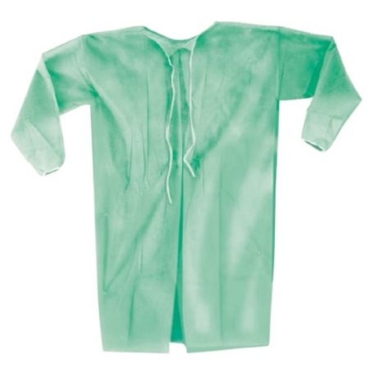 DISPOSABLE VISITOR COAT TNT ONE SIZE GREEN 10 Pieces