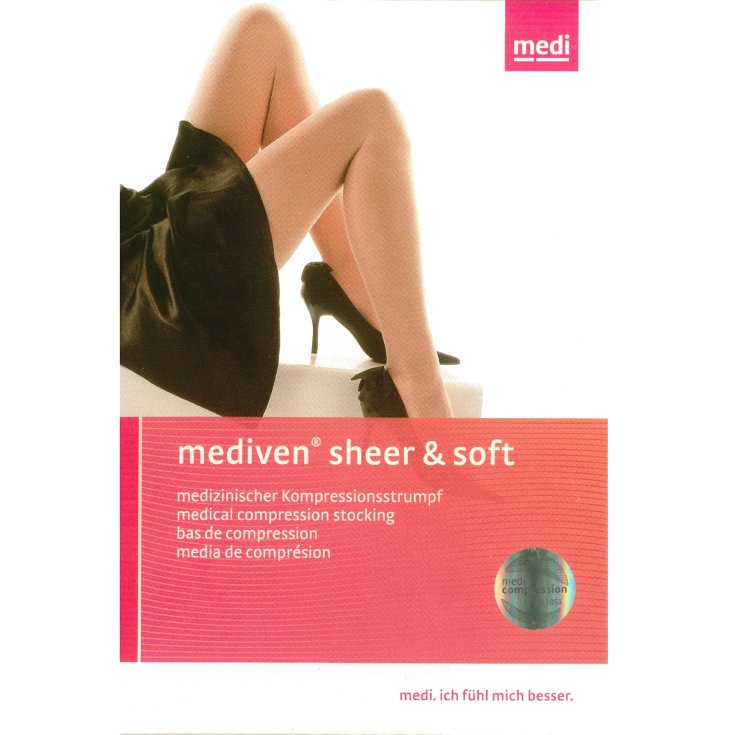 Sheer & Soft K1 Mediven 430 Beige Knee-Highs Size 5