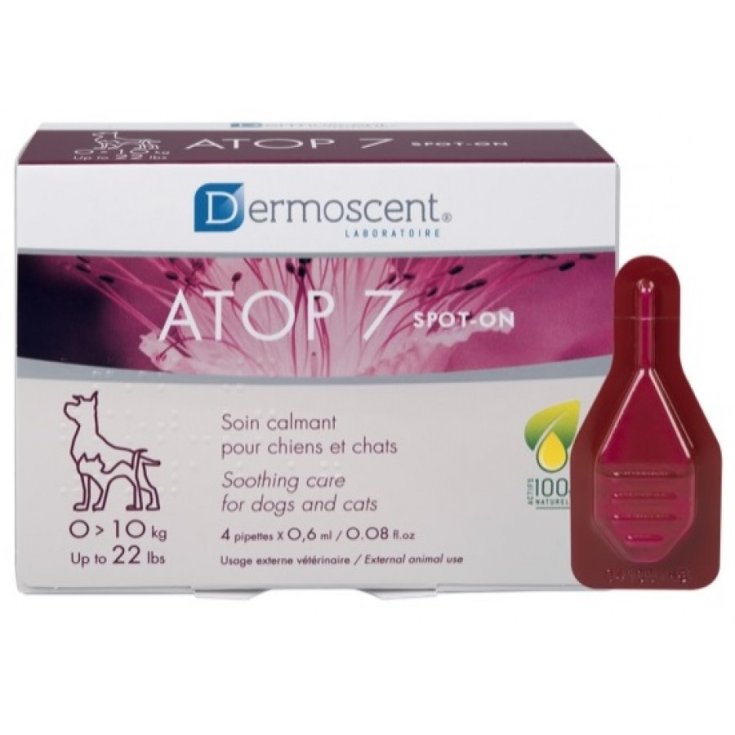 ATOP 7 SPOT-ON For Dogs and Cats 0> 10 kg DERMOSCENT® 4 PIPETTE