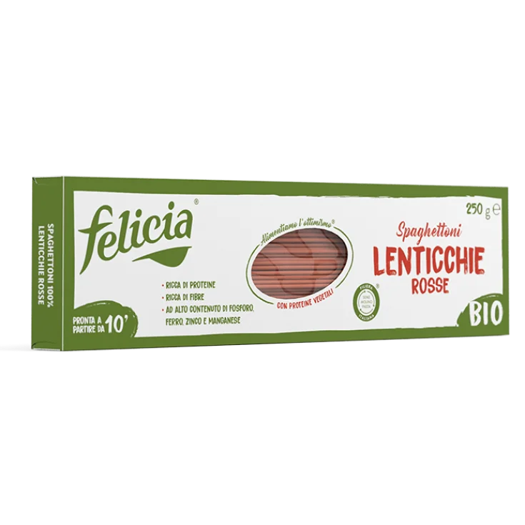 SPAGHETTONI RED LENTILS FELICIA® 250g