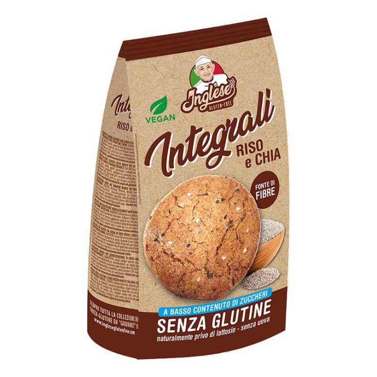 Wholewheat Biscuits Rice and Chia INGLESE 300g