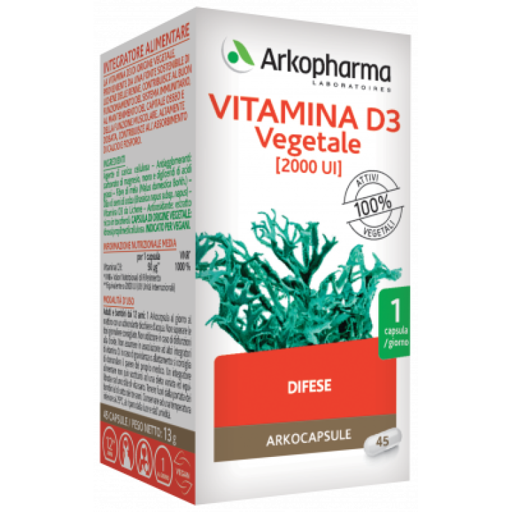 Arkocapsule® Vitamin D3 Arkopharma 45 Capsules