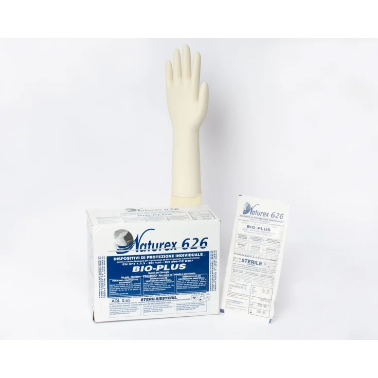 Bio-Plus Latex Gloves L Naturex 626 100 Pieces