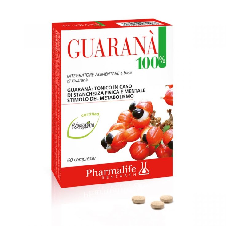 Guarana 100% Pharmalife Research 60 Tablets