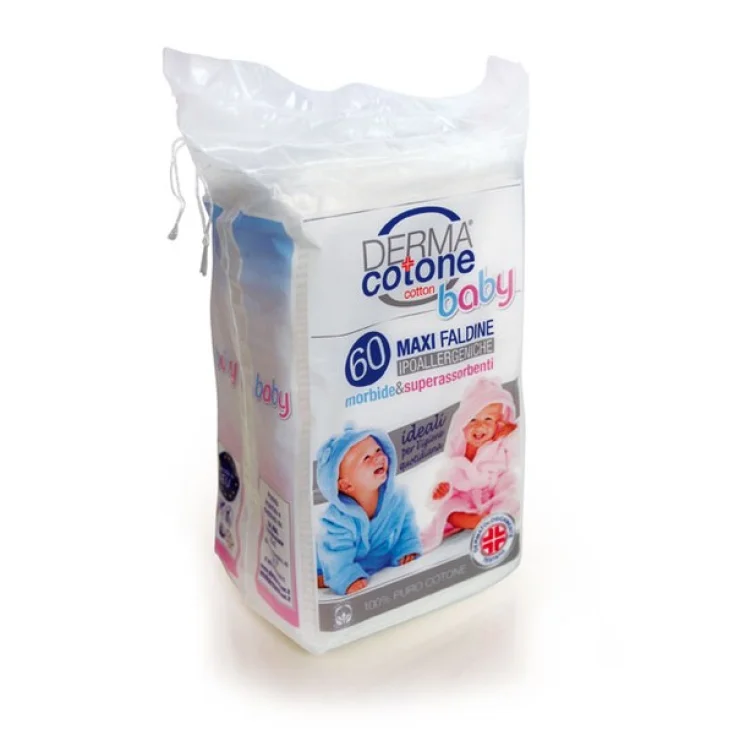 Maxi DermaCotton Baby Flaps 60 Pieces