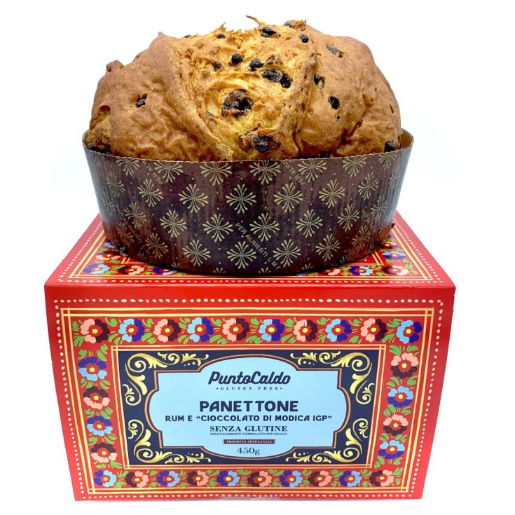 Panettone Rum And Modica Chocolate PGI Hot Point 450g