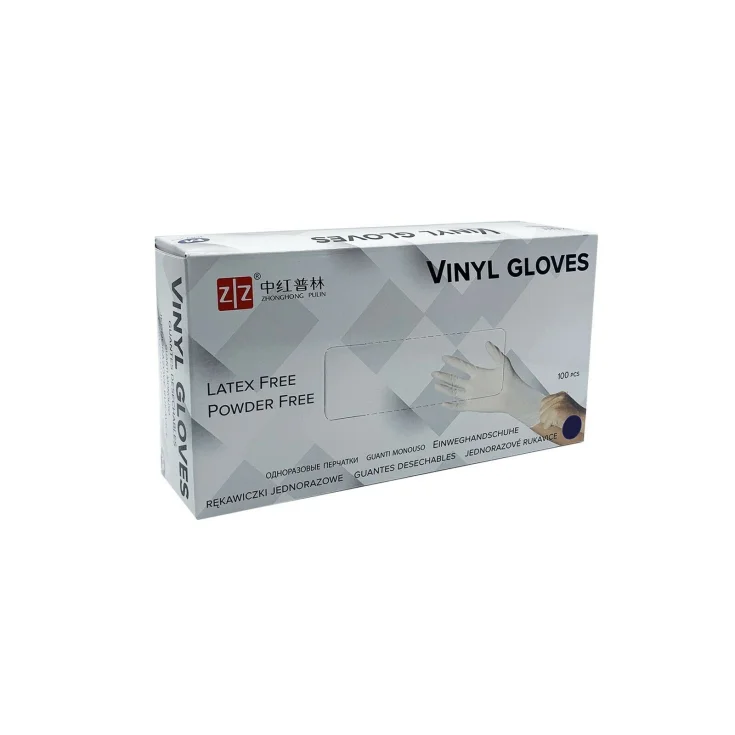 Vinyl Gloves Zhong Hong Pulin 100 Pieces