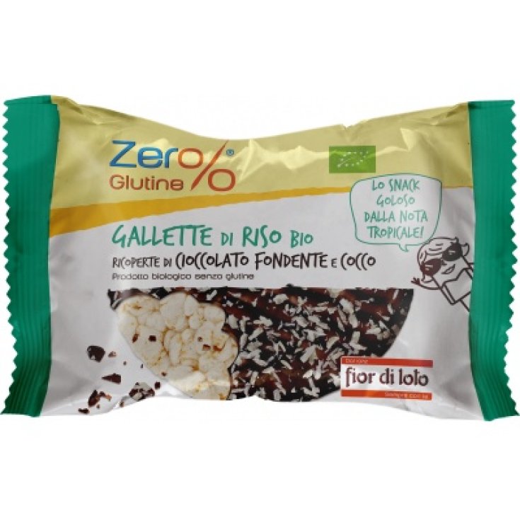 Zer% Gluten Organic Rice Cakes Fior Di Loto 33g