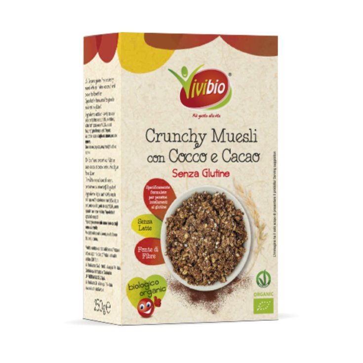 Crunchy Muesli Oats Coconut And Vivibio Cocoa 250g