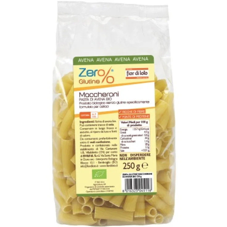 Zer% Gluten Macaroni Di Avena Fior Di Loto 250g