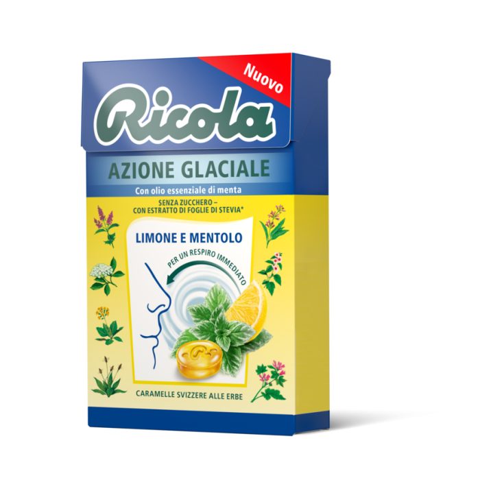 Glacial Action Lemon And Menthol Ricola 50g