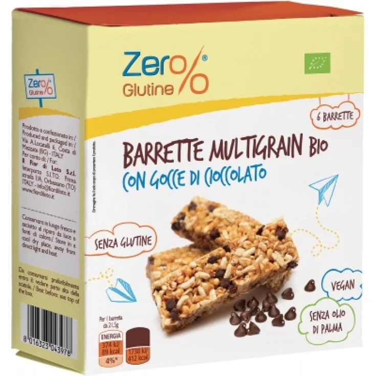 Zer% Gluten Bar Multigrain Bio Fior Di Loto 129g
