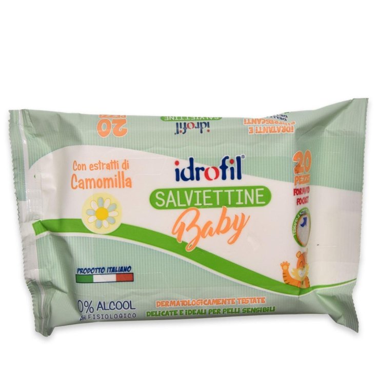 Baby Wipes With Camomile Idrofil 20 Pieces