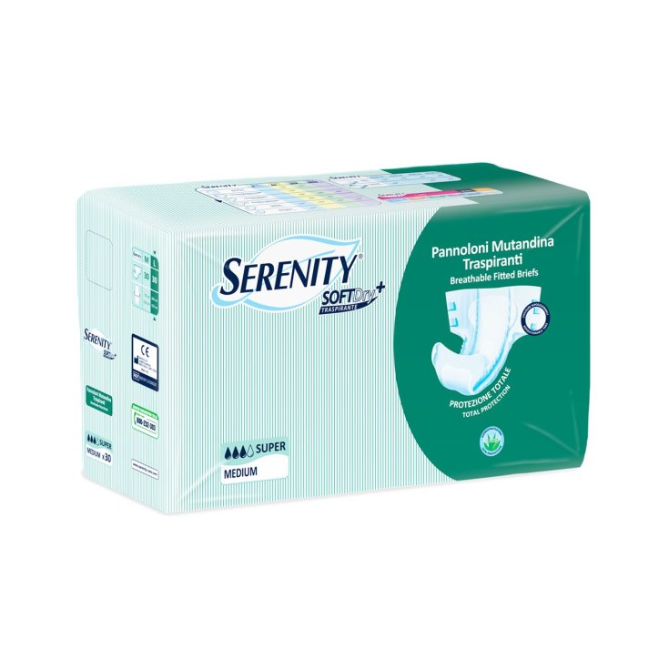Soft Dry Super Serenity Breathable Panty Pads Size M 15 Pieces