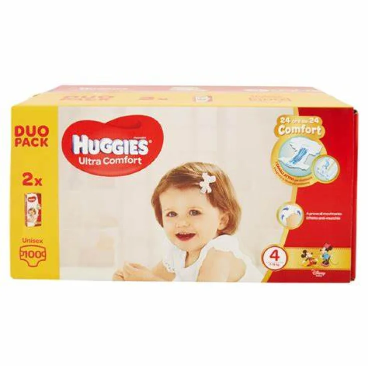 Ultra Comfort Unisex 4 Duopack Huggies 100 Pieces