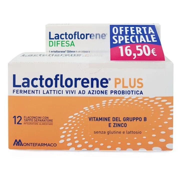 Lactoflorene Plus + Lactoflorene Defense 12 Vials + 10 Sachets