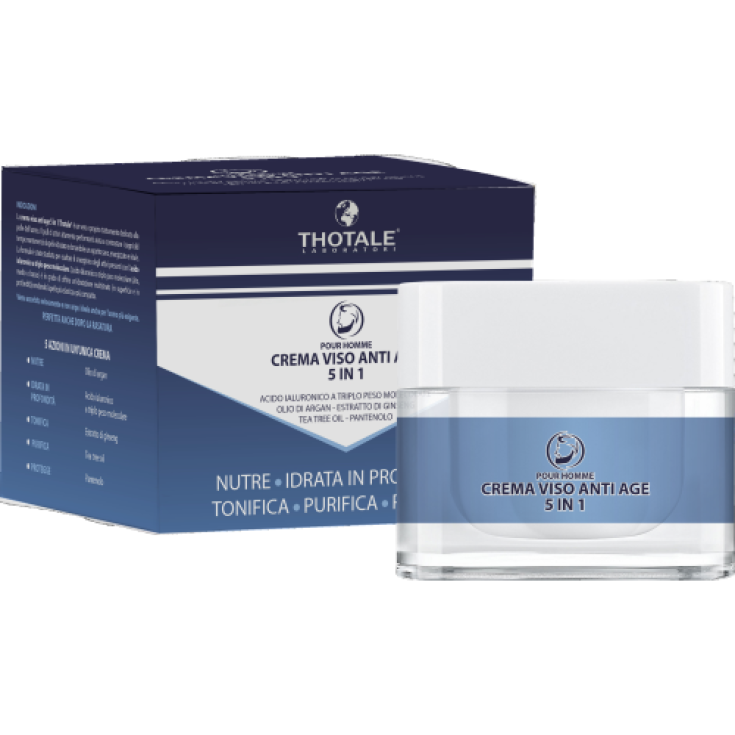 Face Cream Man Antiage 5 In 1 Thotale Pour Homme 50ml