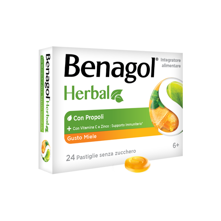 Herbal Honey Benagol 24 Tablets