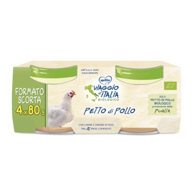 Viaggio D'Italia Homogenized Chicken Mellin® 4x80g