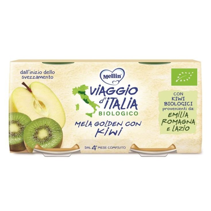 Viaggio D'Italia Homogenized Golden Apple with Kiwi Mellin® 2x100g