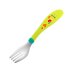 18M STAINLESS STEEL CUTLERY + PINK / GREEN CHICCO®