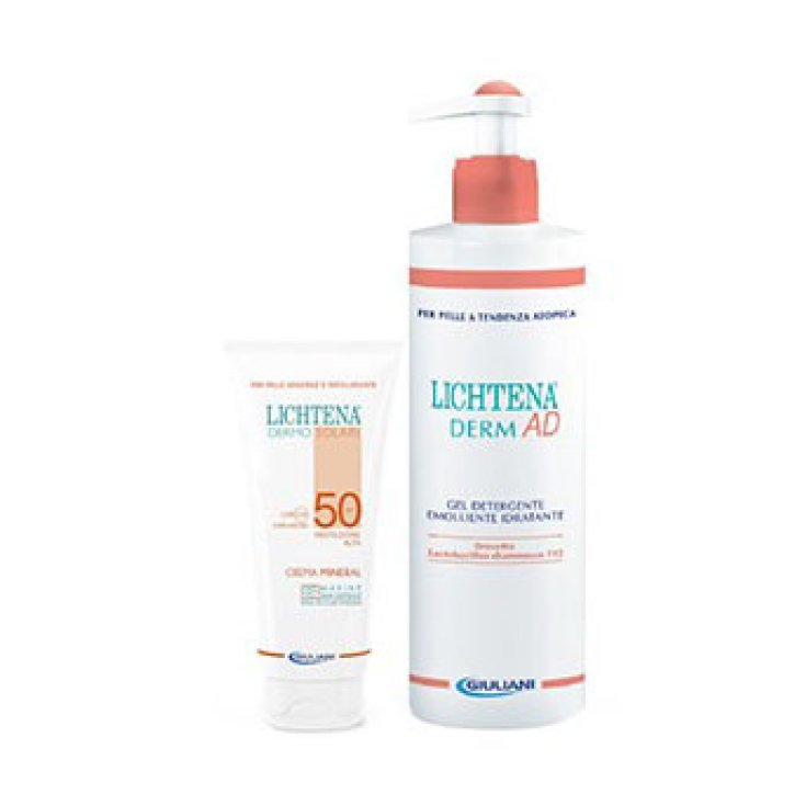 Lichtena® Dermosolari Mineral Cream + Derm Cleansing Gel AD