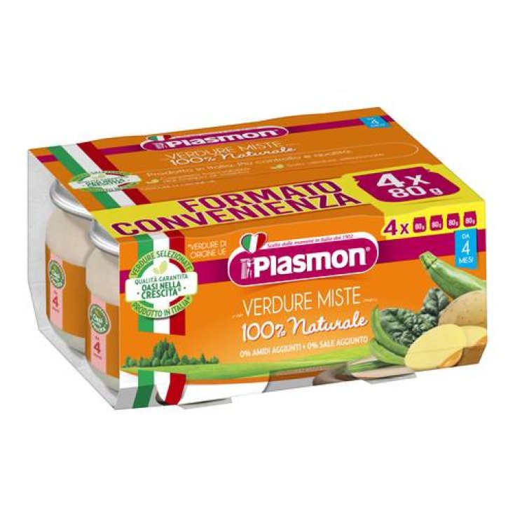 Homogenized Mixed Vegetables Plasmon® 4x80g