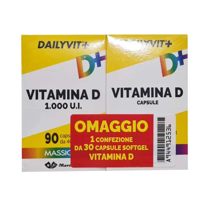 Massigen Combined Vitamin D 1000 Marco Viti 90 + 30 Capsules