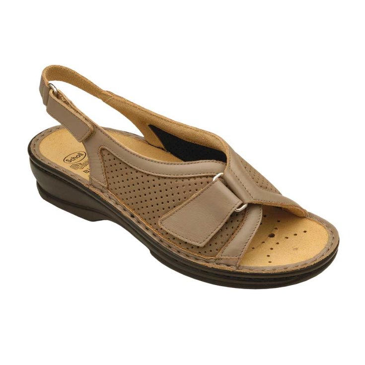 Gelsomina Nappa Leather Elasticated Textile Womens Taupe N40 Dr. Scholl's®