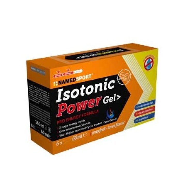 Box Isotonic Power Gel Grapefruit-Lemon NamedSport 6x60ml