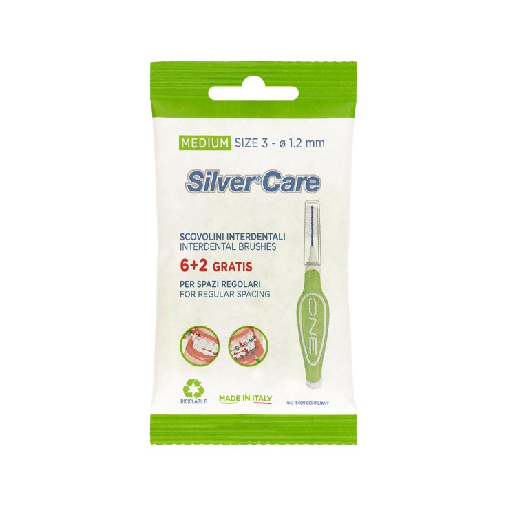 SilverCare ONE Interdental Brushes Medium 8 Brushes