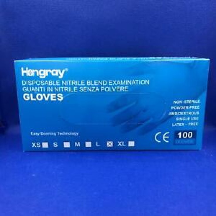 Nitrile Gloves Size XL HONGRAY® 100 Pieces