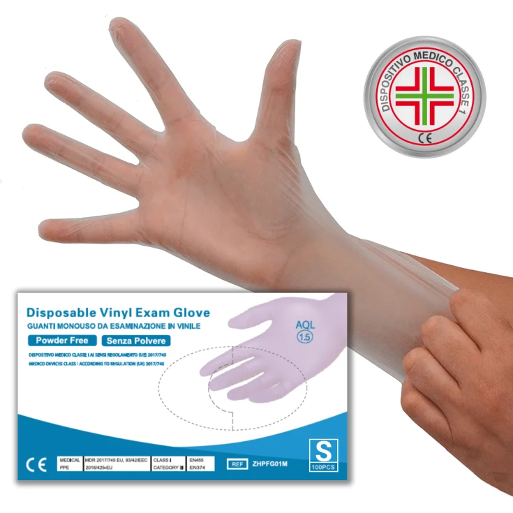 Disposable Vinyl Gloves Size XL Pulin 100 pieces