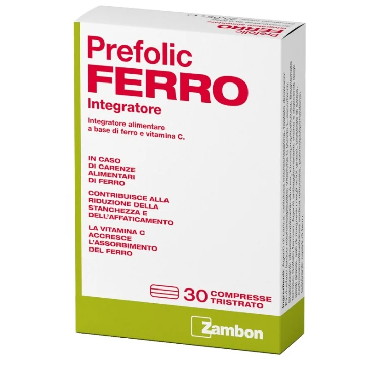 Prefolic IRON Zambon 30 Tablets
