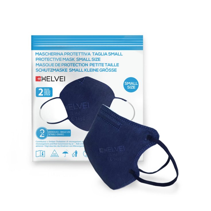 Helvei Blue Small Size Protective Mask 2 Pieces