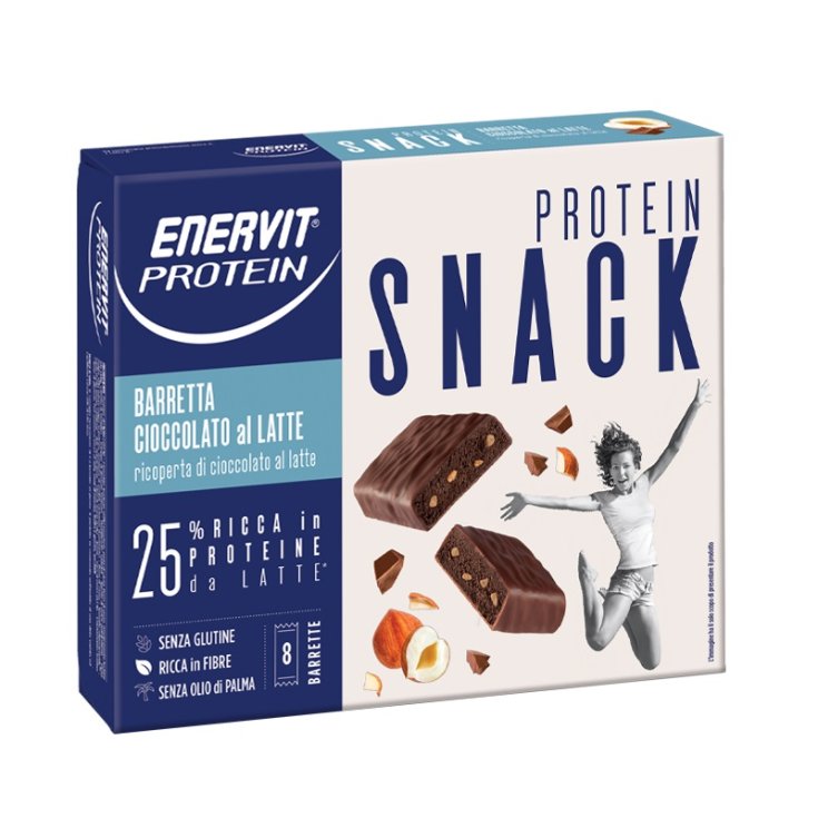 Snack Protein Milk Chocolate Enervit Protein 8 Bars