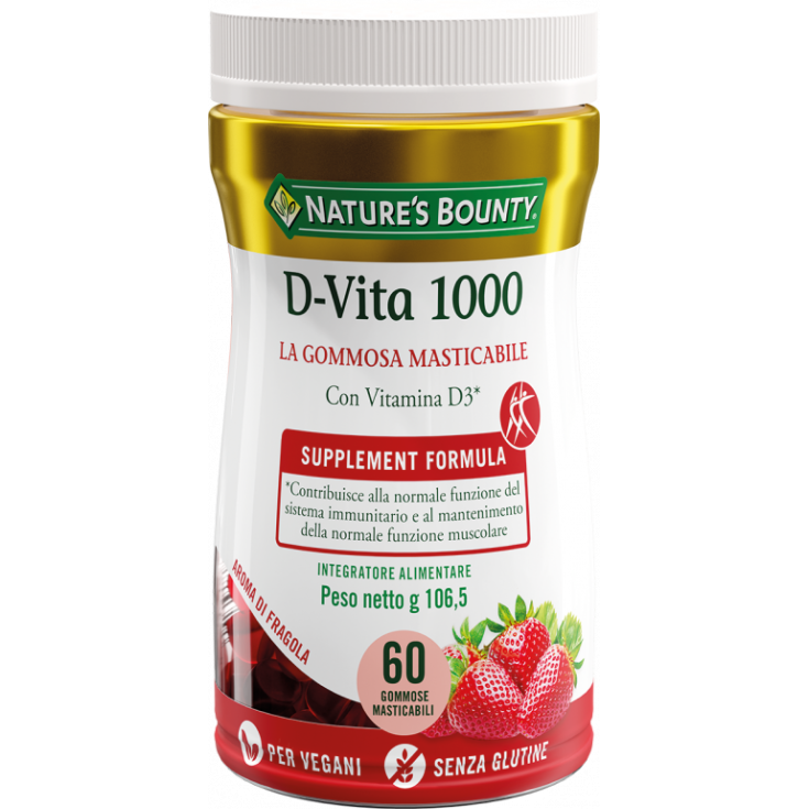 D-Vita 1000 NATURE'S BOUNTY 60 Chewable Gummy