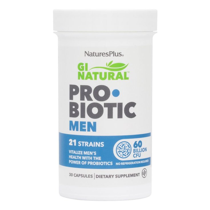 Gi Natural Probiotic Men Natures Plus 30 Capsules