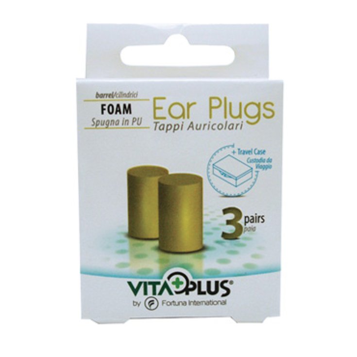 VITAPLUS® Cylindrical Ear Plugs 3 Pairs