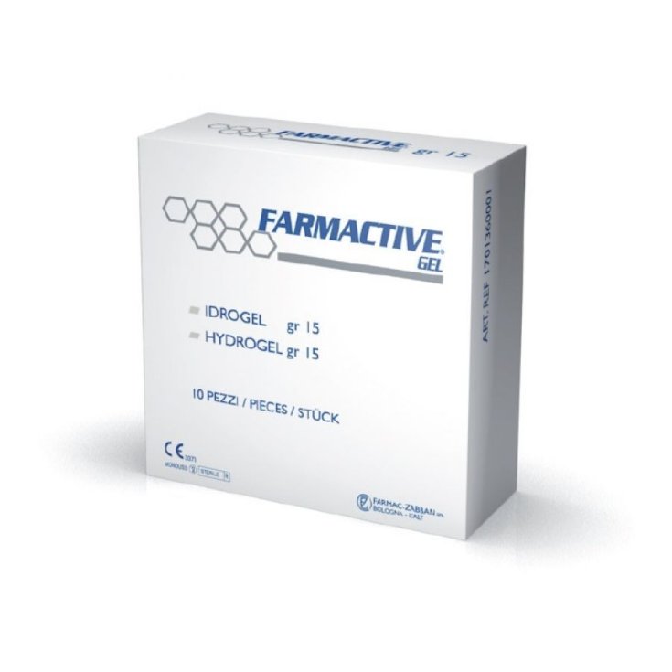 Farmactive Hydrogel 10x10cm Farmac-Zabban 10 Pieces