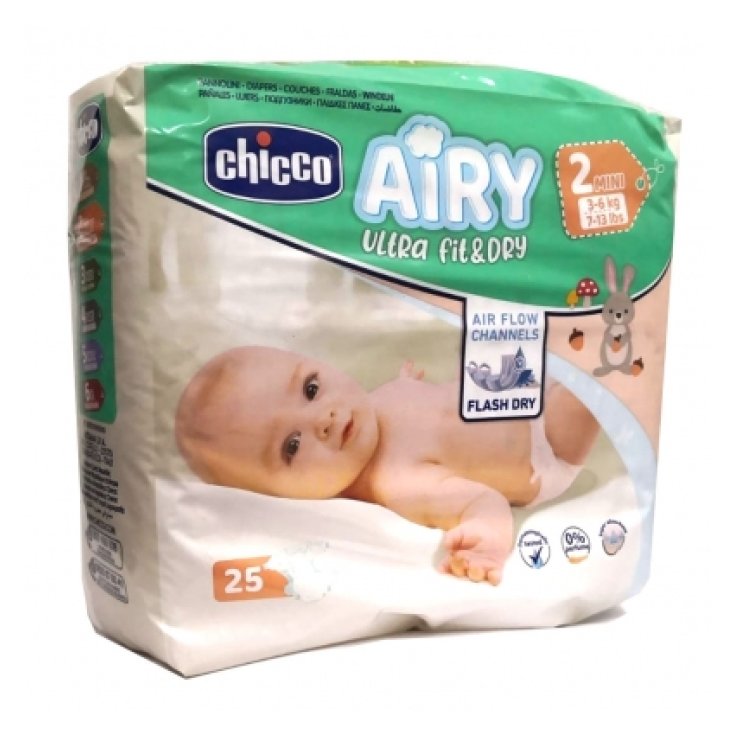 Airy Ultra Fit & Dry MINI 3-6Kg Chicco 25 Diapers