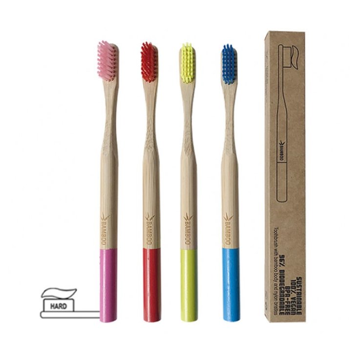 Bamboo Toothbrush Hard Bristles ALCEA 1 Piece