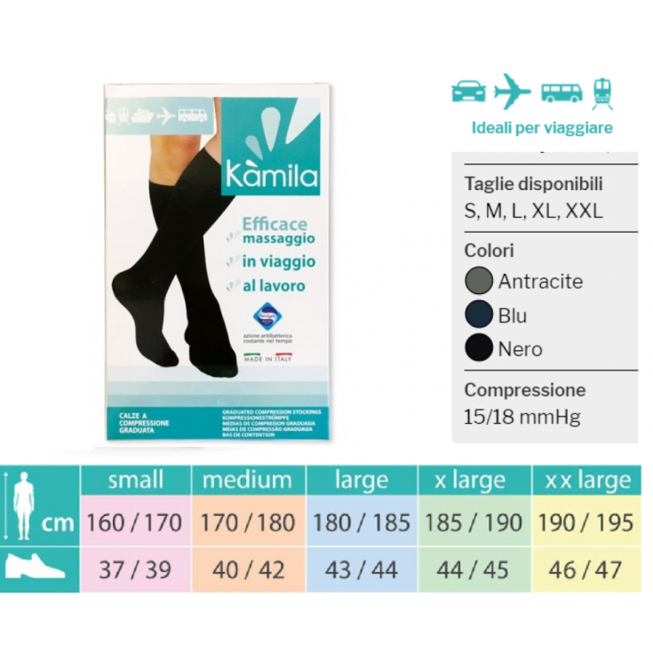 KAMILA Knee-highs Anthracite Large