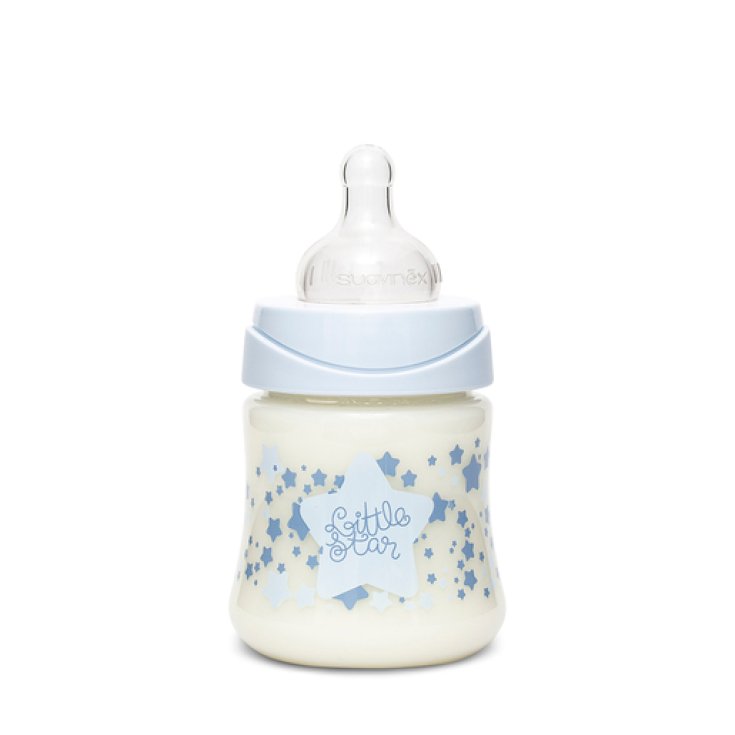Premium Baby Bottle Anatomical Teat Light Blue Suavinex 150ml